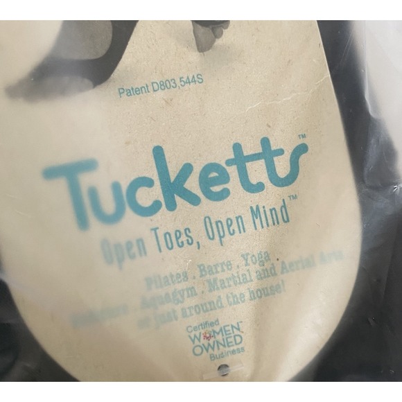 2 Pair Tucketts Allegro Open Toe  Grip Socks Size S M Black  Blush Pink  Yoga - Picture 3 of 4